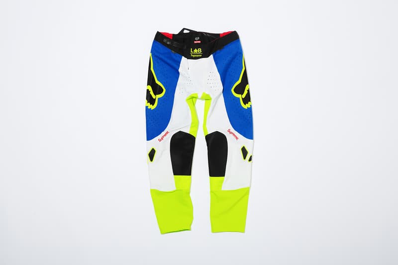 Supreme x Fox Racing Moto Pant Blue Front