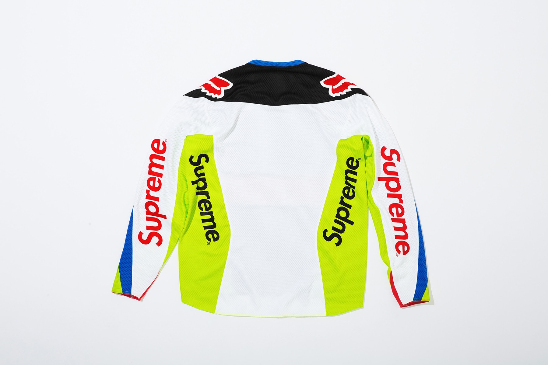 Supreme x Fox Racing Moto Jersey Top Blue Back