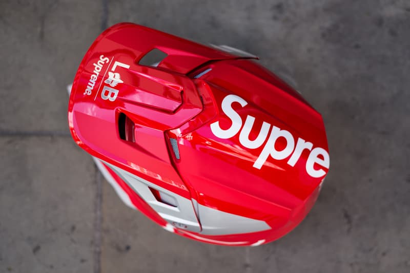 Supreme Fox Racing Closer Look Spring/Summer 2018 SS18 Streetsnaps Motorcycle Helmet Goggles Bike Handles Motocross Outfit