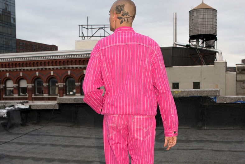 Jacket Supreme x Levi's Pink size S International in Denim - Jeans -  27887532