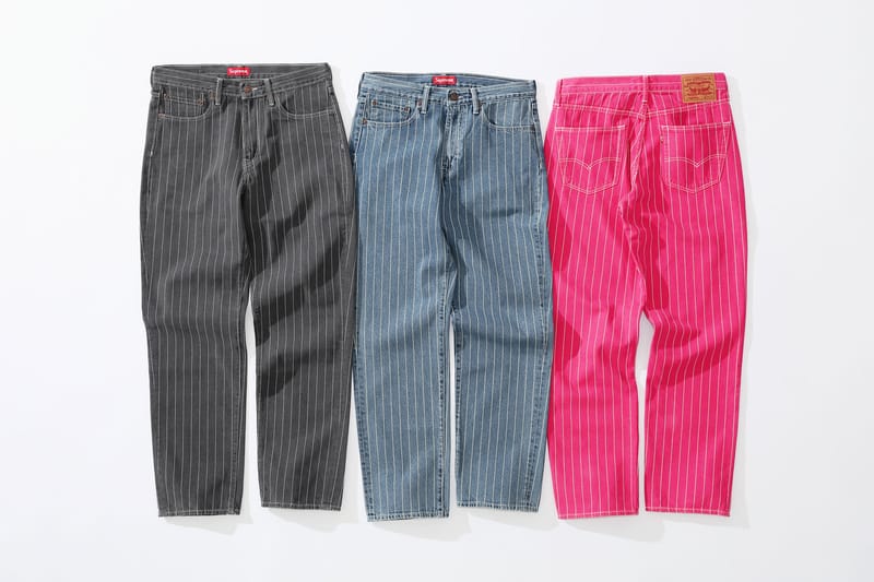 supreme striped pants