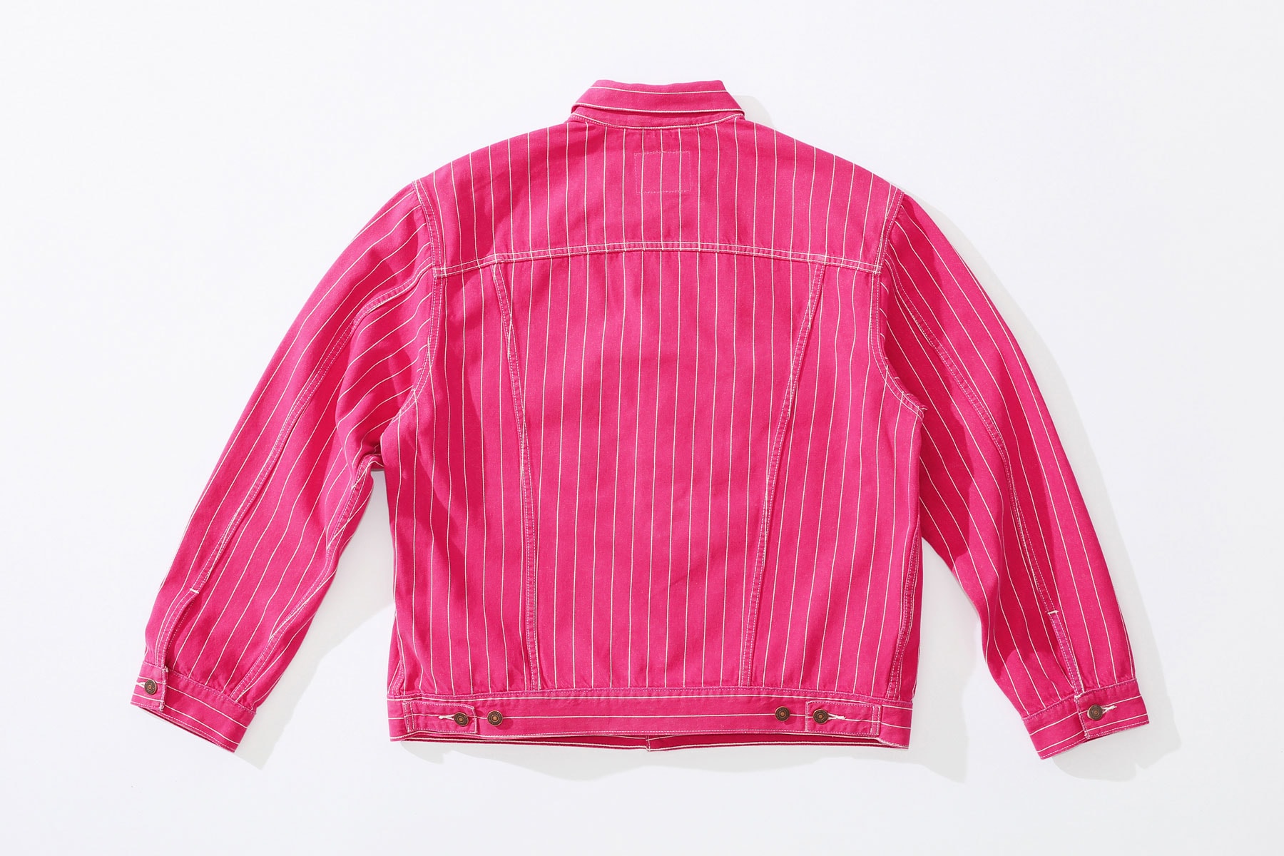 Supreme x Levi's Trucker Jacket pink