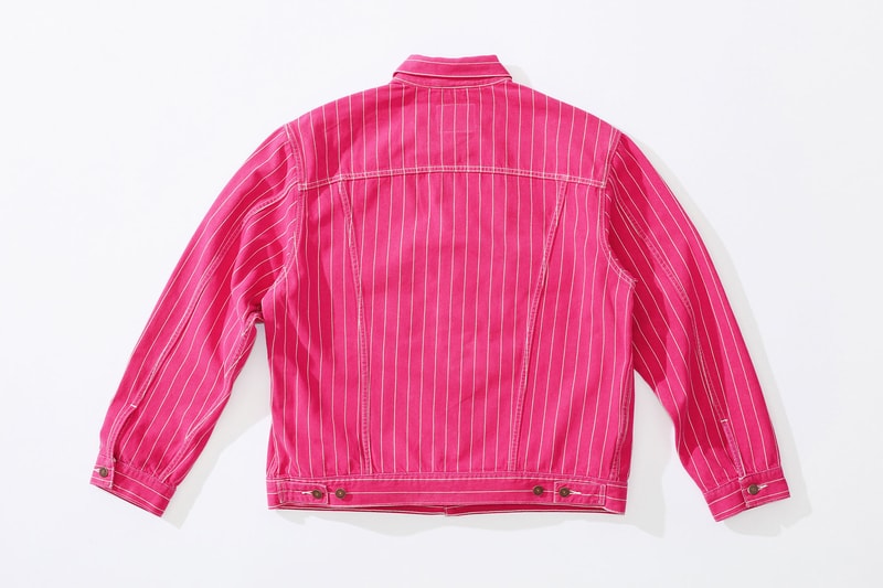 Supreme x Levi's Trucker Jacket pink