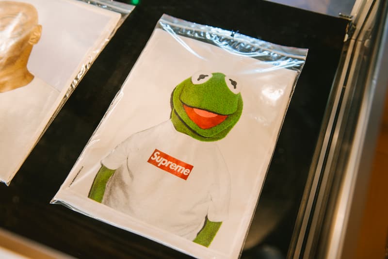 Supreme Exhibition Auction Artcurial Louis Vuittion Kaws George Condo cream bogo box logo football bike collaboration grail rare Cash Rules Everything Around Me Barbara Kruger mike tyson kermit 150 pieces streetwear sale Fabien Naudan