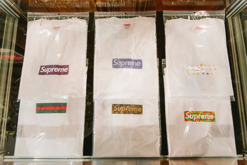 Supreme Exhibition Auction Artcurial Louis Vuittion Kaws George Condo cream bogo box logo football bike collaboration grail rare Cash Rules Everything Around Me Barbara Kruger mike tyson kermit 150 pieces streetwear sale Fabien Naudan
