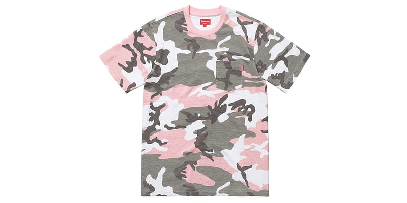 価格比較supreme pocket t ポケット camo 18ss Tシャツ/カットソー(半袖/袖なし)