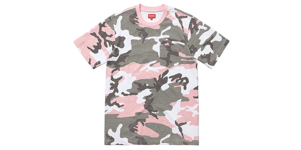 Supreme Drops Unexpected Pink Camo Pocket Tee | Hypebeast