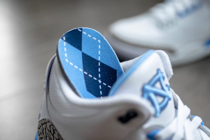 jordan 3 north carolina