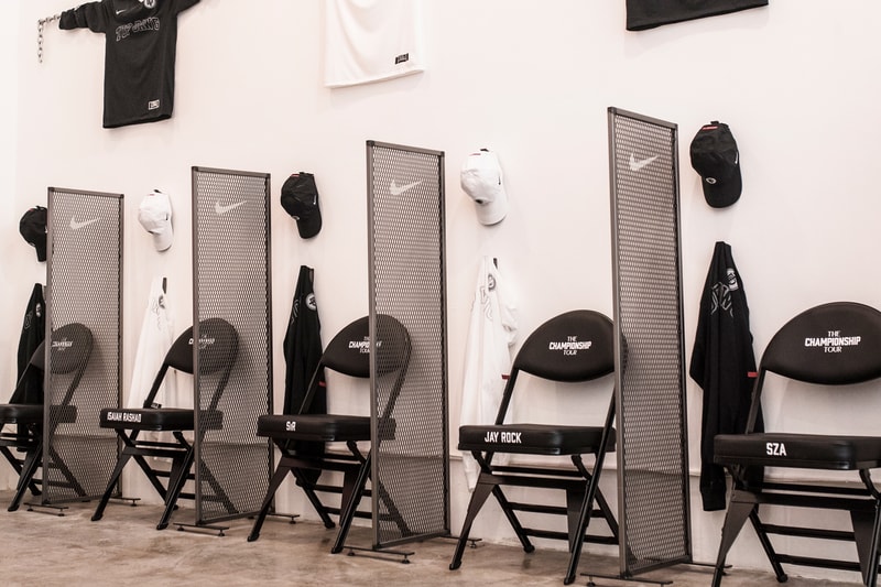 Kendrick Lamar DAMN TDE Nike Championship Shop Blends in Los Angeles