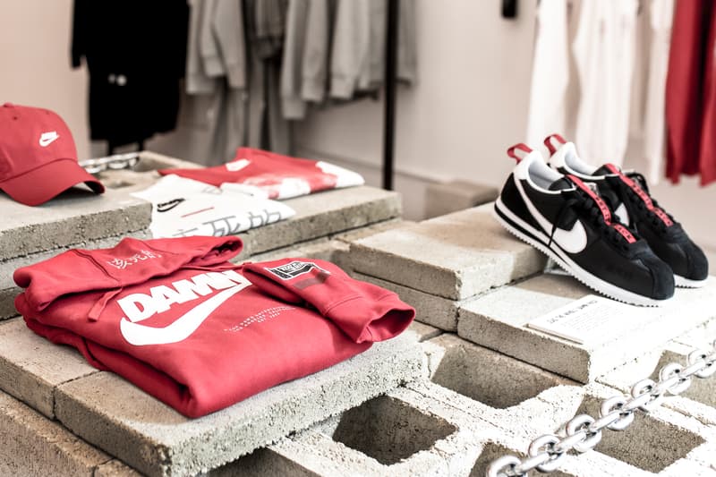 Kendrick Lamar DAMN TDE Nike Championship Shop Blends in Los Angeles
