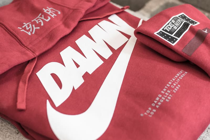 Kendrick Lamar DAMN TDE Nike Championship Shop Blends in Los Angeles