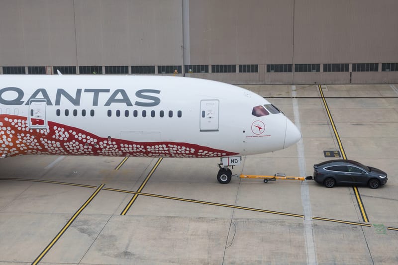 Watch a Tesla Model X Break the Electric Towing Record by Pulling a Boeing 787-9 Dreamliner