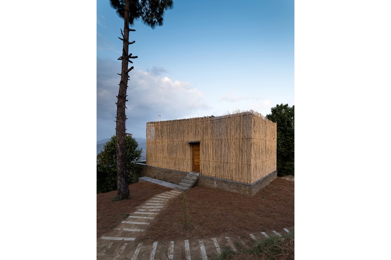 Kumaon Hotel India Brick Building Gardens Balconies Mountainous Landscape Trees Sleek Modern Interior Exterior Zowa Architects Design Studio