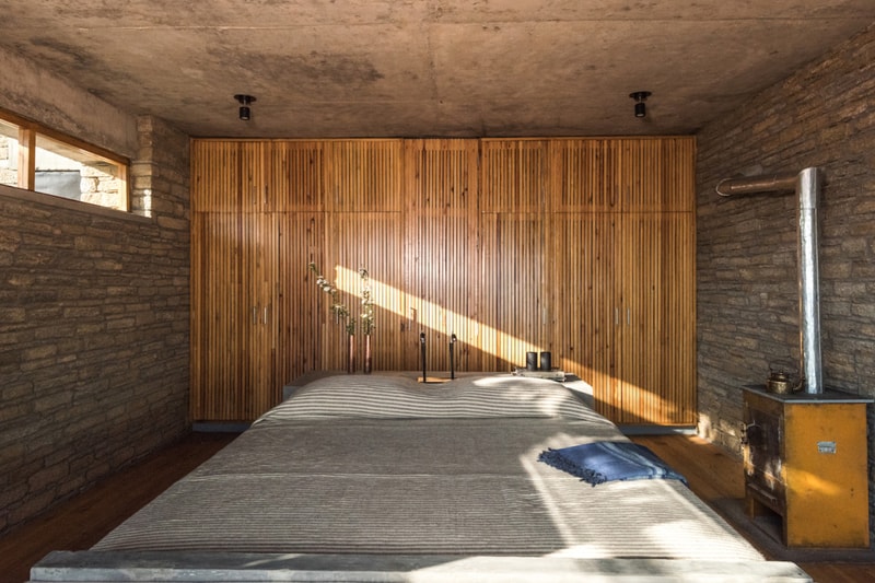 Kumaon Hotel India Brick Building Gardens Balconies Mountainous Landscape Trees Sleek Modern Interior Exterior Zowa Architects Design Studio