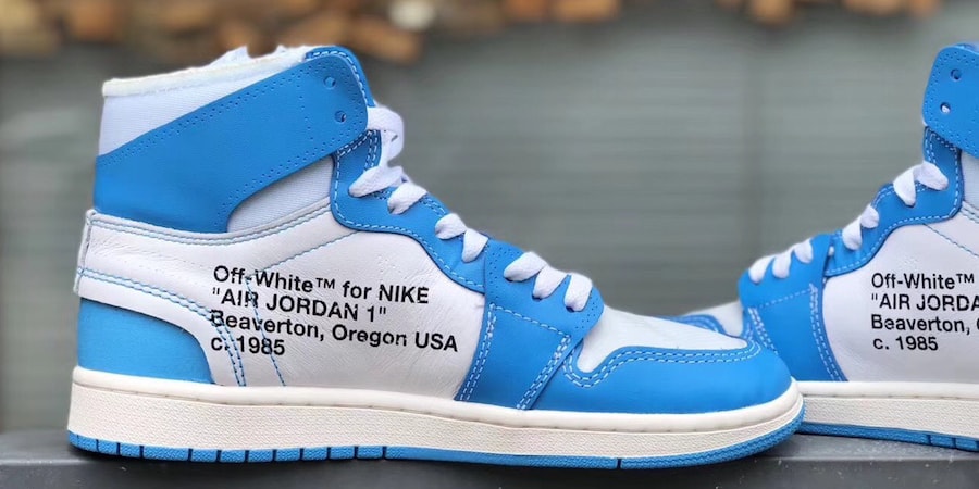 OFF WHITE Air Jordan 1 - White Colorway 2018 Release