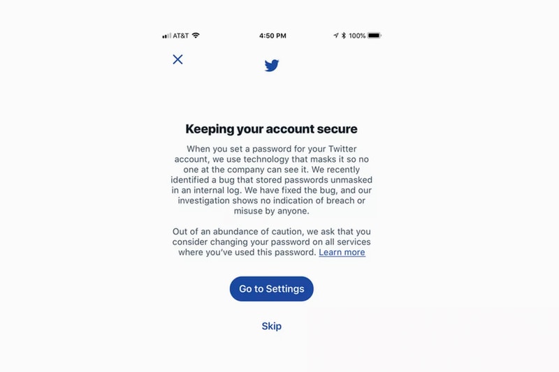 Twitter Password glitch bug users hacked accounts hashing process