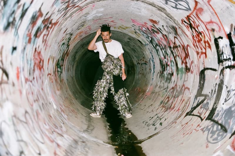 ULTRAOLIVE® Camo 3D Leaf Fabric ULTRA_Experiments track pants shoulder bag release info