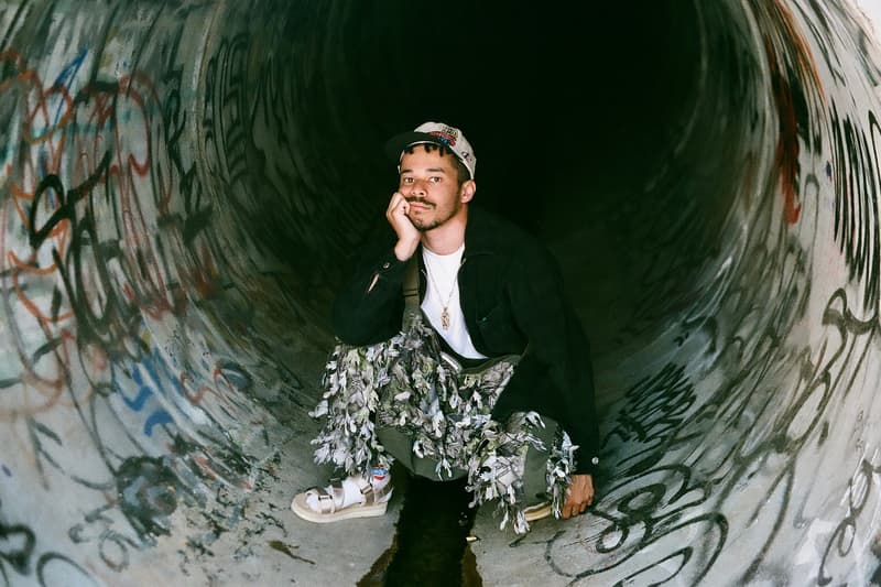 ULTRAOLIVE® Camo 3D Leaf Fabric ULTRA_Experiments track pants shoulder bag release info