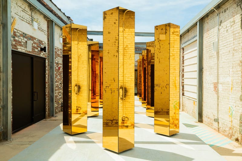 United Visual Artists' 'Spirit of the City' Installation Features Rotating Mirrored Columns