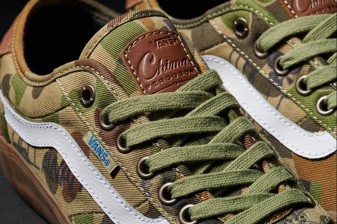 Vans x Supply Chima Pro 2 Camoflague Sneakers Kicks Shoes Trainers New Colorway Chima Ferguson Collaboration Graphics Doodles Inspired Girlfriend Dog Camo Upper Leather Tongue Patch Debossed Detailing White Side Stripe Gum Rubber Duracap Midsole Outsole Skate Sessions