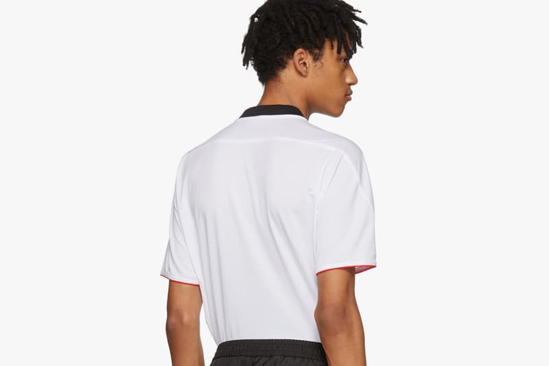 Versace Spring Summer 2018 Soccer Jersey white shirt 700 usd dollars release date info drop SSENSE