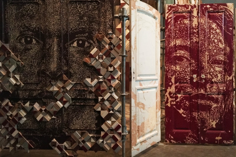 vhils urban fragments cent quare paris france relief portraits sculptures art artworks exhibitions