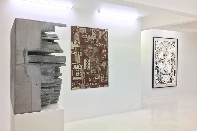 vhils urban fragments cent quare paris france relief portraits sculptures art artworks exhibitions