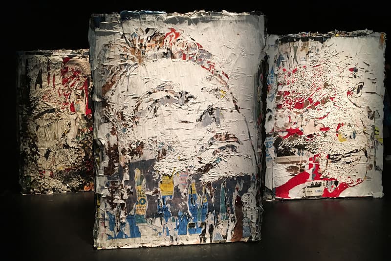 vhils urban fragments cent quare paris france relief portraits sculptures art artworks exhibitions