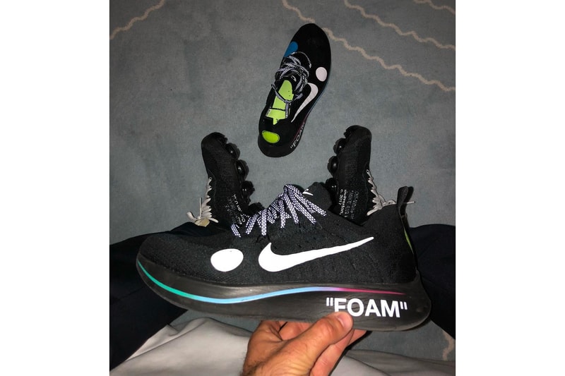 Virgil Abloh x Nike Zoom Fly Mercurial Flyknit black colorway off white release date preview sneaker