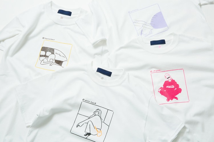 Yu Nagaba Doodles Japanese Models on Tees for BEAMS