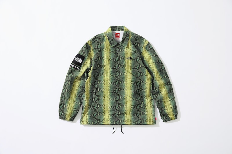 Supreme The North Face Snake Print Coach Jacket Spring Collection
