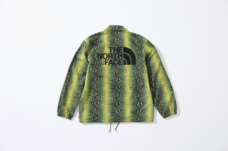 Supreme The North Face Snake Print Coach Jacket Spring Collection