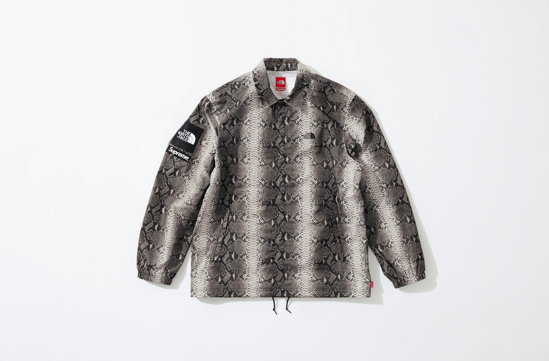 Supreme The North Face Snake Print Coach Jacket Spring Collection