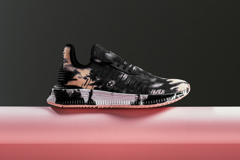 PUMA Avid evoKNIT City Punch Soft Fluo Peach tie dye black peach release info sneakers footwear