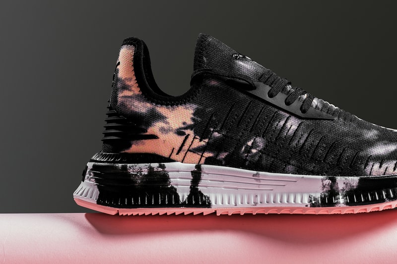 PUMA Avid evoKNIT City Punch Soft Fluo Peach tie dye black peach release info sneakers footwear