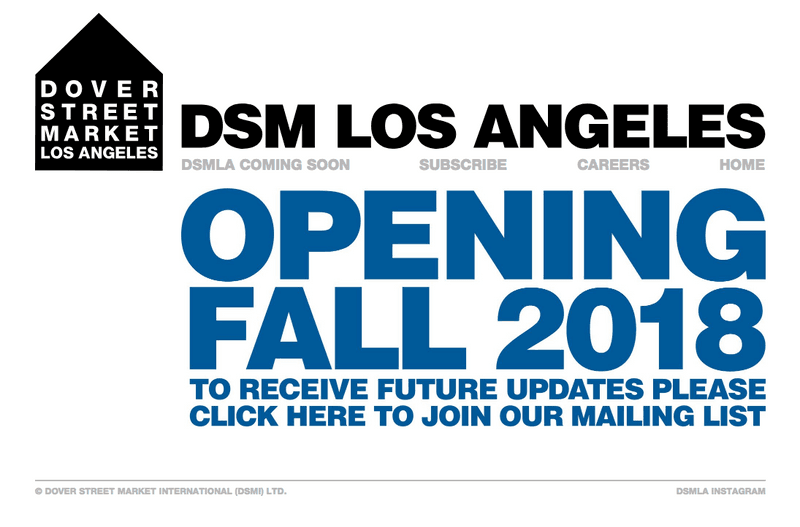 世界6店舗目となる Dover Street Market Los Angeles のオンラインページが突如開設 オープン時期を示唆する大々的な文言も入手 ロサンゼルス ダウンタウンアート地区 Dover Street Market ドーバー ストリート マーケット Adrian Joffe エイドリアン・ジョフィー DSMG ロンドン 銀座 ニューヨーク シンガポール 北京 OPENING FALL 2018 Instagramアカウント HYPEBEAST ハイプビースト