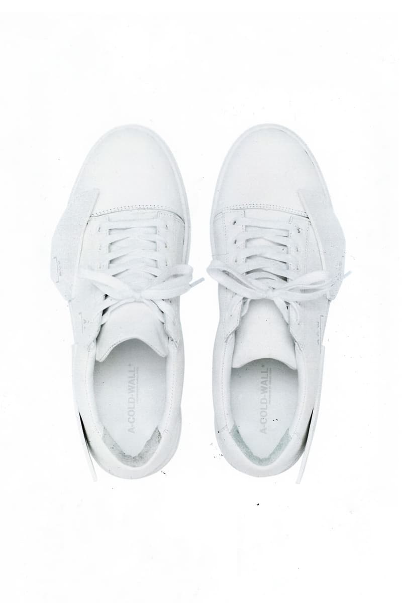 A-COLD-WALL* Shard Low Sneaker shoe footwear Optic White release date announce reveal style independent unique 205 eur 240 usd info drop
