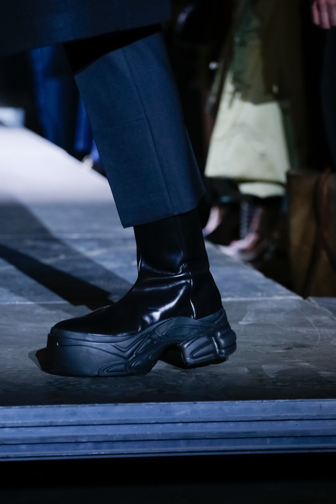 adidas by Raf Simons Spring/Summer 2019 Footwear sneakers leather platform boot Ozweego Detroit Runner paris fashion week runway