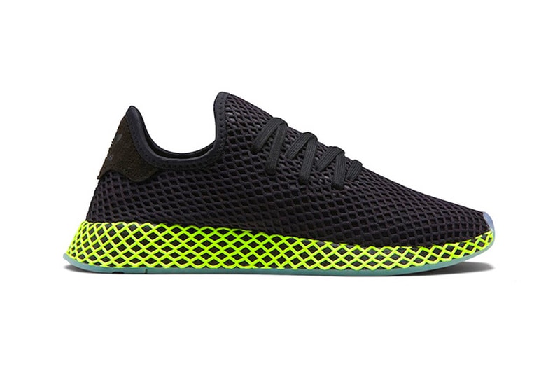 adidas Deerupt Summer 2018 release info sneakers footwear core black cloud white turbo Hi-Res Aqua