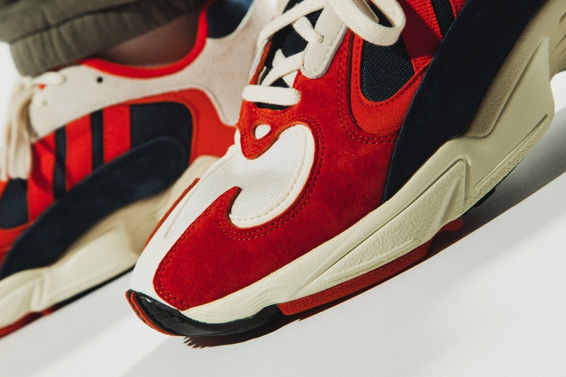 adidas Originals YUNG-1 Closer Look On-Foot Kicks Shoes Trainers Sneakers Orange White Navy Chunky Sneaker Dad Shoe