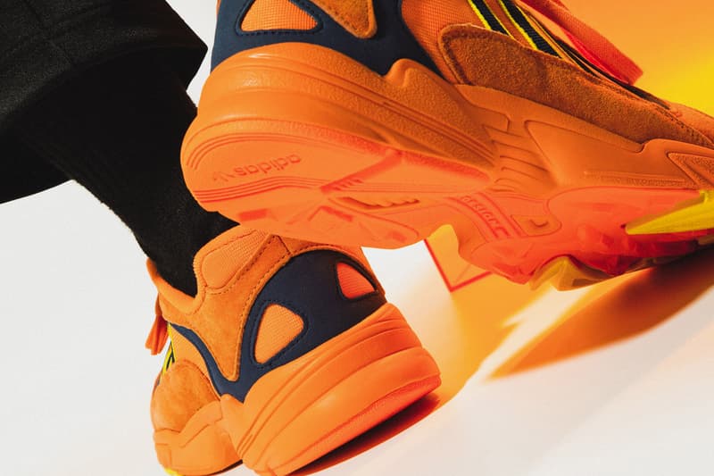 adidas Originals YUNG-1 Closer Look On-Foot Kicks Shoes Trainers Sneakers Orange White Navy Chunky Sneaker Dad Shoe