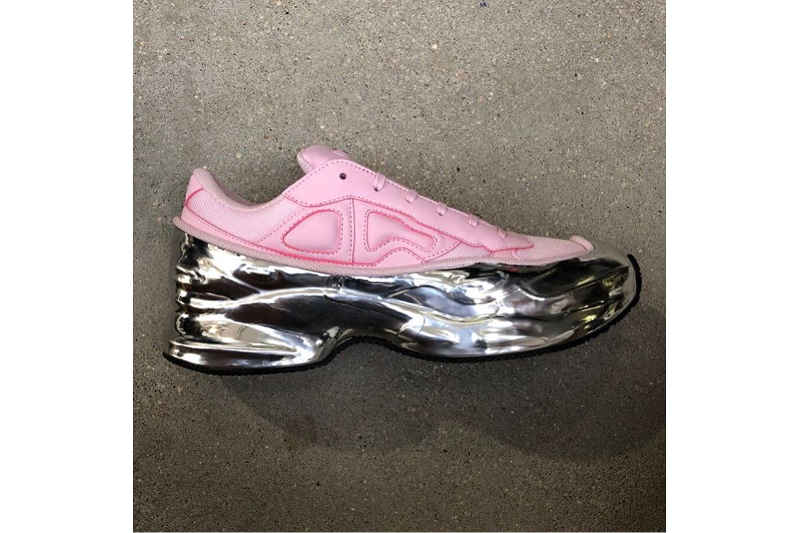 adidas by raf simons silver ozweego pink