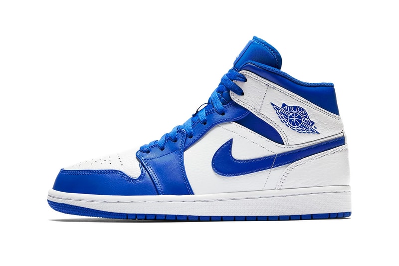 Jordan Brand Air Jordan 1 Mid Hyper Royal white release info sneakers footwear