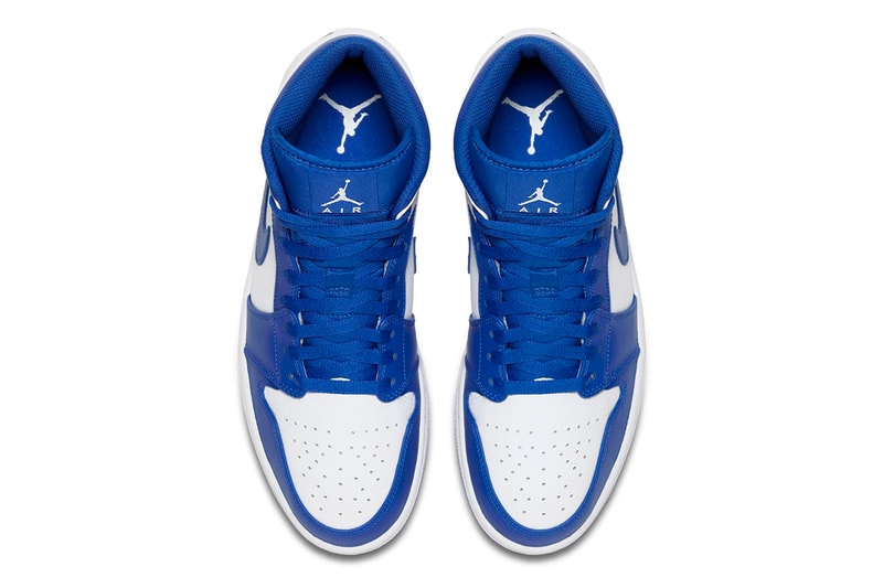 Jordan Brand Air Jordan 1 Mid Hyper Royal white release info sneakers footwear