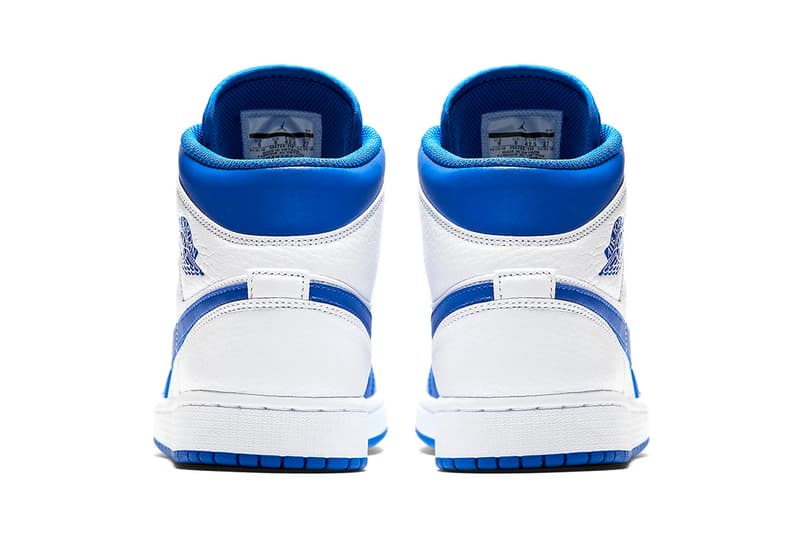 Jordan Brand Air Jordan 1 Mid Hyper Royal white release info sneakers footwear