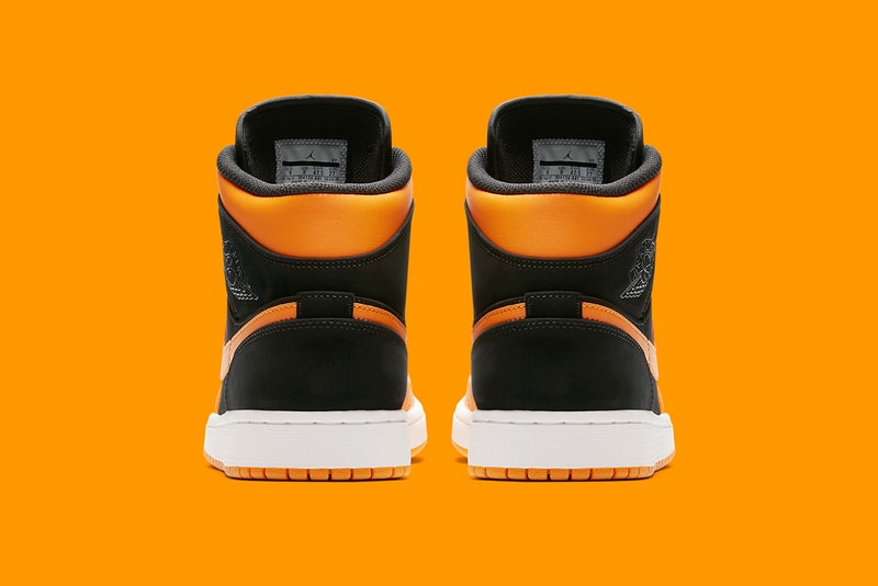 Air Jordan 1 Mid Orange Peel Release Shattered Backboard Black Toe