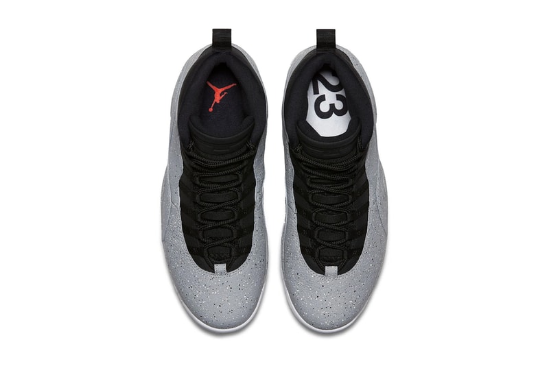 Air Jordan 10 Retro “Light Smoke” Release date jordan brand info drop sneaker footwear black white grey speckled Michael jordan