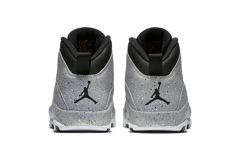 Air Jordan 10 Retro “Light Smoke” Release date jordan brand info drop sneaker footwear black white grey speckled Michael jordan