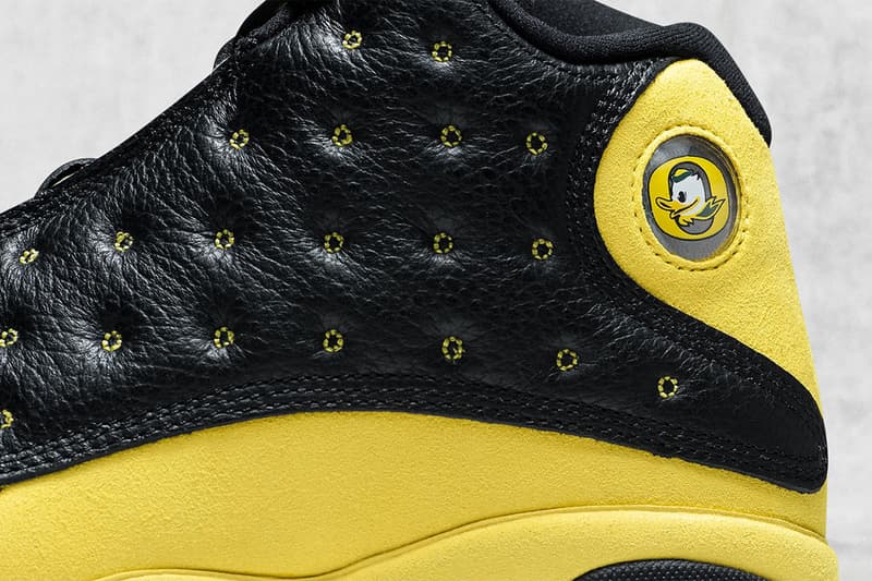 air jordan 13 university of oregon friends and family pe 2018 footwear black yellow