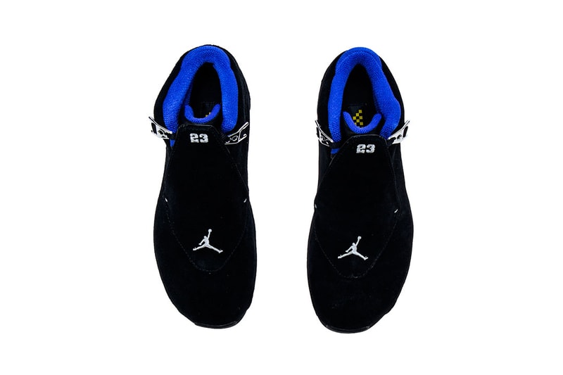 Air Jordan 18 og black metallic silver sport royal release date jordan brand michael jordan 2018